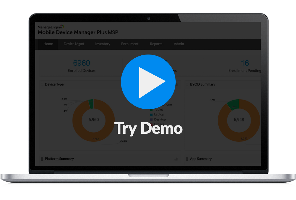 The true MDM solution for MSPs and VARs managing multiple enterprises. Isn't it wonderful?