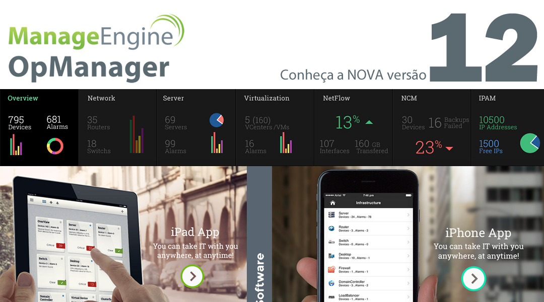 OpManager 12 App para Iphone e Ipad