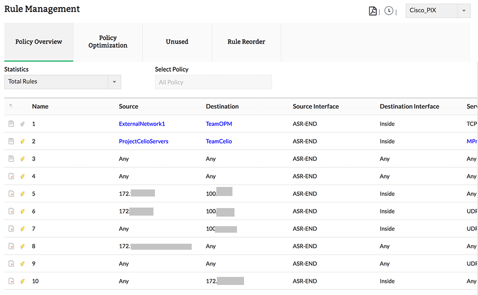 Gerenciamento de conformidade com firewall